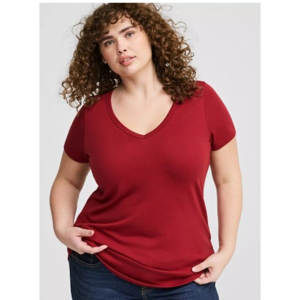 Madewell Red Burnt Orange Tshirt size XXL